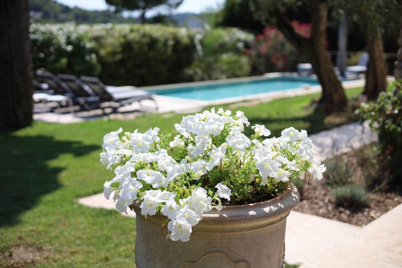 L'Elegante Bastide En Pierre Avec Vue Sur Le Vieux Village De Mougins Ngoại thất bức ảnh