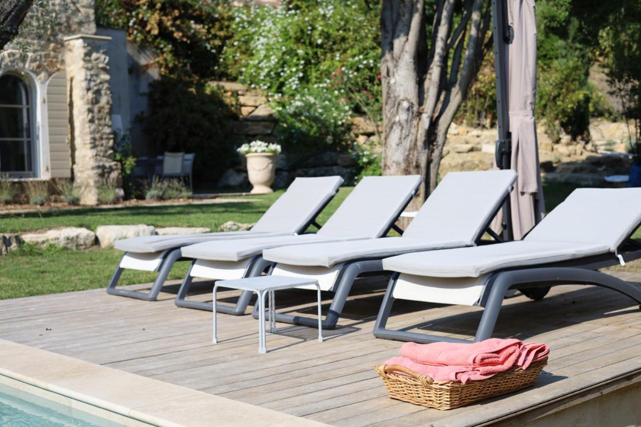 L'Elegante Bastide En Pierre Avec Vue Sur Le Vieux Village De Mougins Ngoại thất bức ảnh