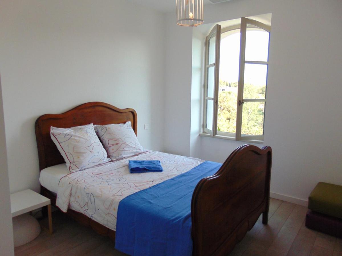 L'Elegante Bastide En Pierre Avec Vue Sur Le Vieux Village De Mougins Ngoại thất bức ảnh