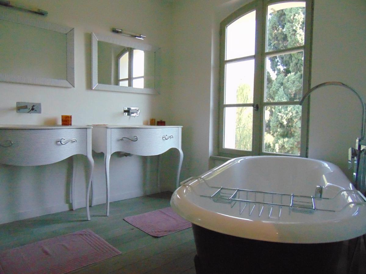 L'Elegante Bastide En Pierre Avec Vue Sur Le Vieux Village De Mougins Ngoại thất bức ảnh